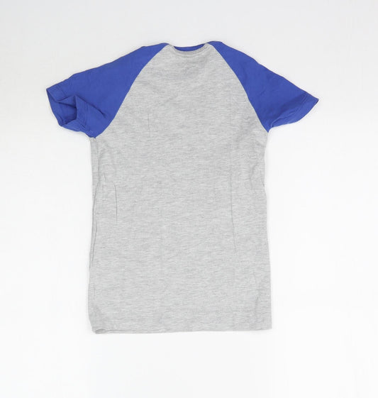 Matalan Boys Grey Basic T-Shirt Size 8 Years