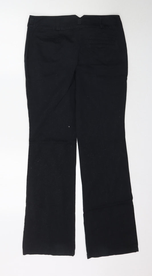 Promod Womens Black Trousers Size 10 L32 in