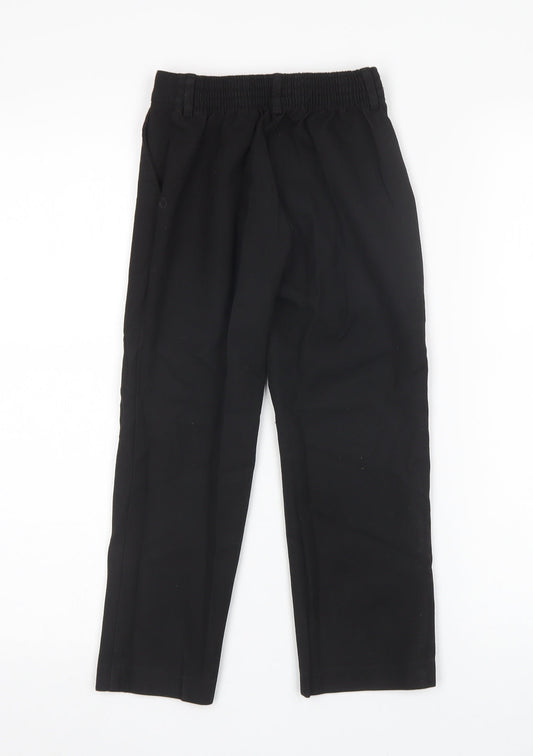 David Luke Boys Black Dress Pants Trousers Size 6-7 Years - School Wear