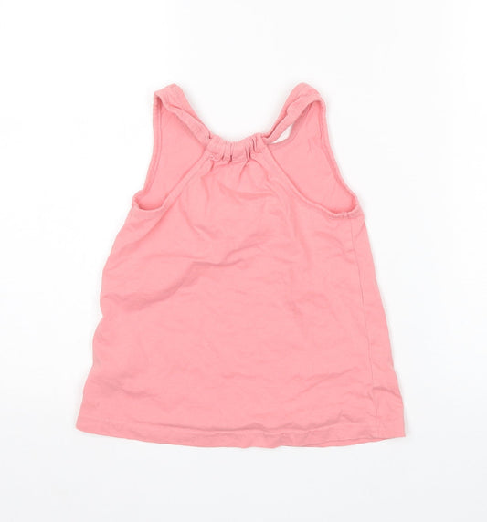 Nutmeg Girls Pink Basic Tank Size 7-8 Years