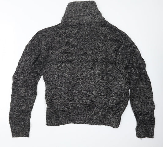 Cedar Wood State Mens Grey Knit Pullover Sweatshirt Size S