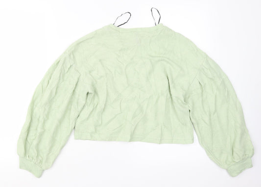 Divided by H&M Womens Green Pullover Jumper Size XS