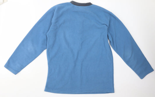Sude Mens Blue Pullover Sweatshirt Size L