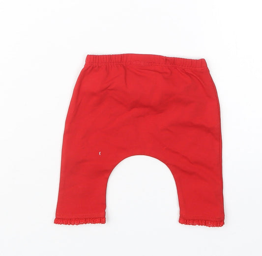 NEXT Girls Red Capri Trousers Size Newborn