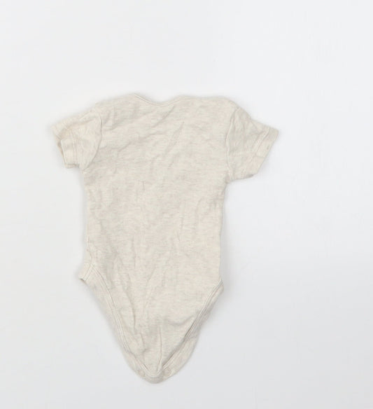 George Boys Beige Babygrow One-Piece Size Newborn