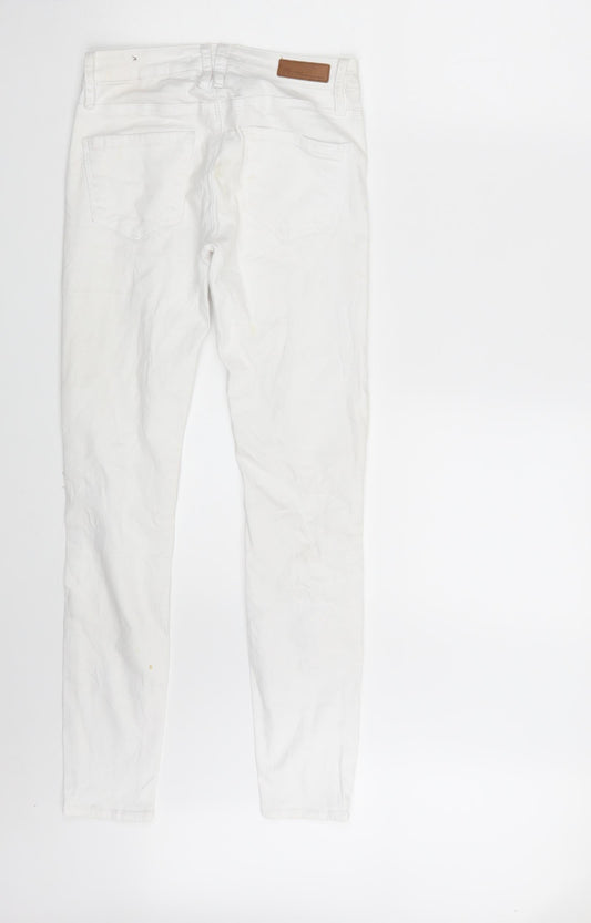 TALLY WEiJL Womens White Denim Skinny Jeans Size 10 L28 in