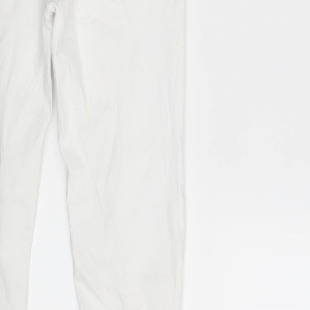 TALLY WEiJL Womens White Denim Skinny Jeans Size 10 L28 in
