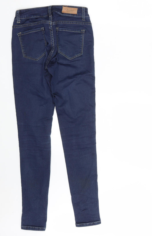 Toxik3 Womens Blue Denim Skinny Jeans Size 6 L28 in