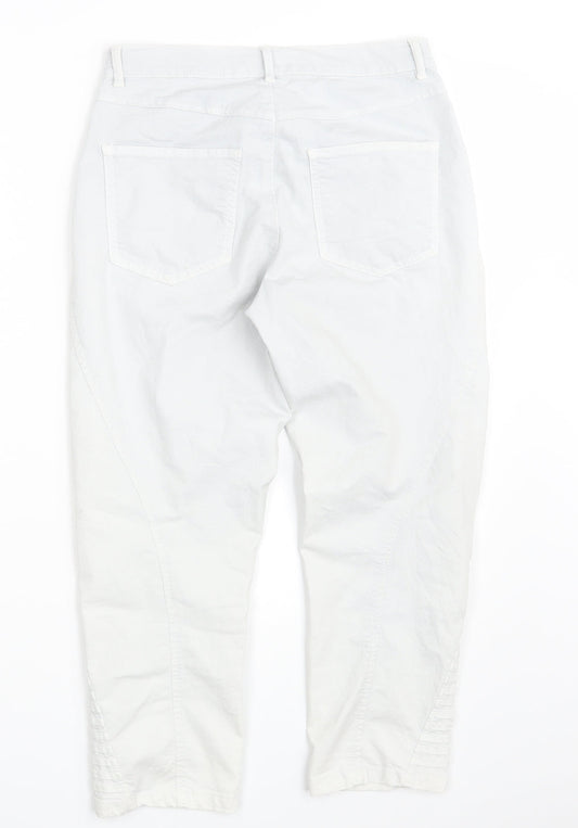 DREAM STAR Womens White Denim Cropped Jeans Size 8 L23 in