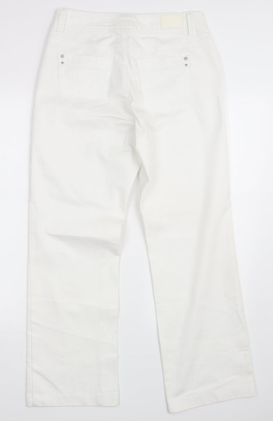 Biaggini Womens White Denim Straight Jeans Size 30 in L29 in