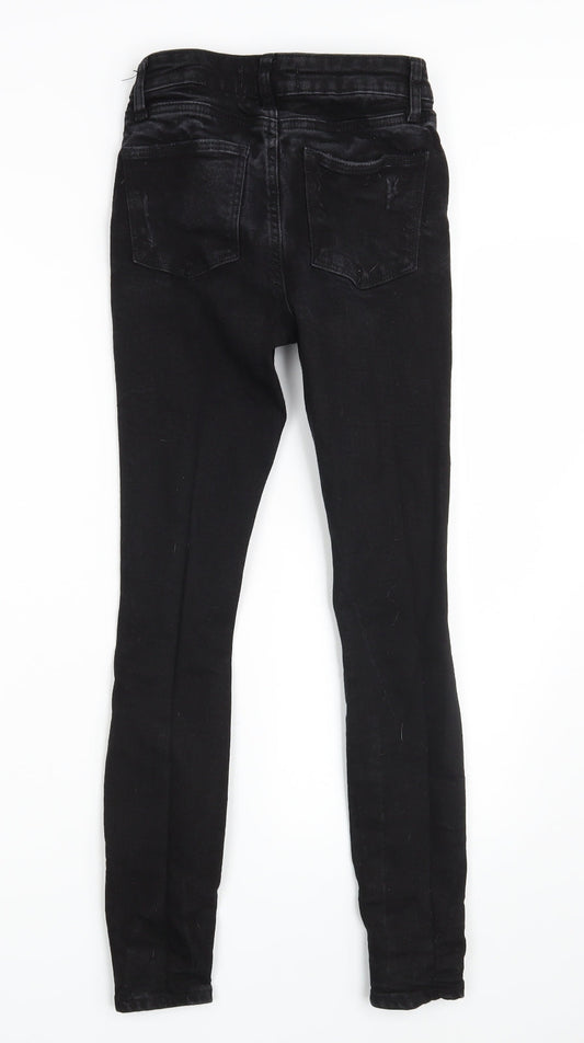 Denim Co. Womens Black Denim Skinny Jeans Size 6 L26 in