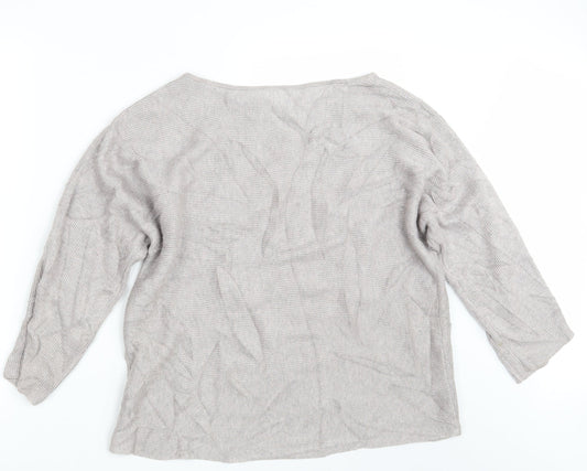 H&M Womens Purple Knit Pullover Jumper Size M