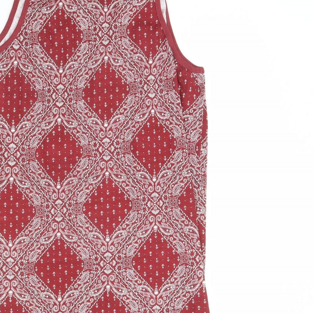 Twisted Soul Womens Red Fair Isle Basic Tank Size L