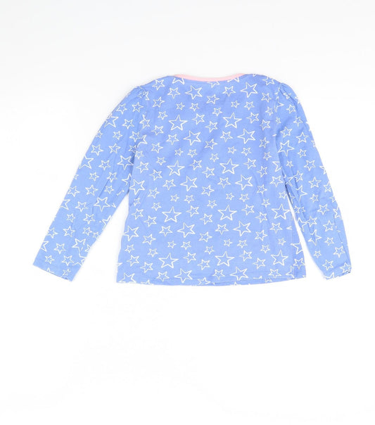 George Girls Blue Spotted Cami Pyjama Top Size 6 Years