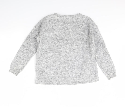 Quiz Womens Grey Pullover Jumper Size M