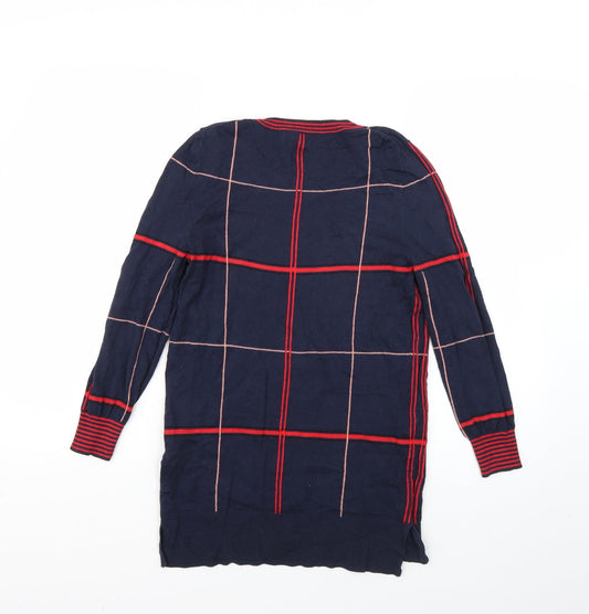 NEXT Womens Multicoloured Check Pullover Jumper Size 8