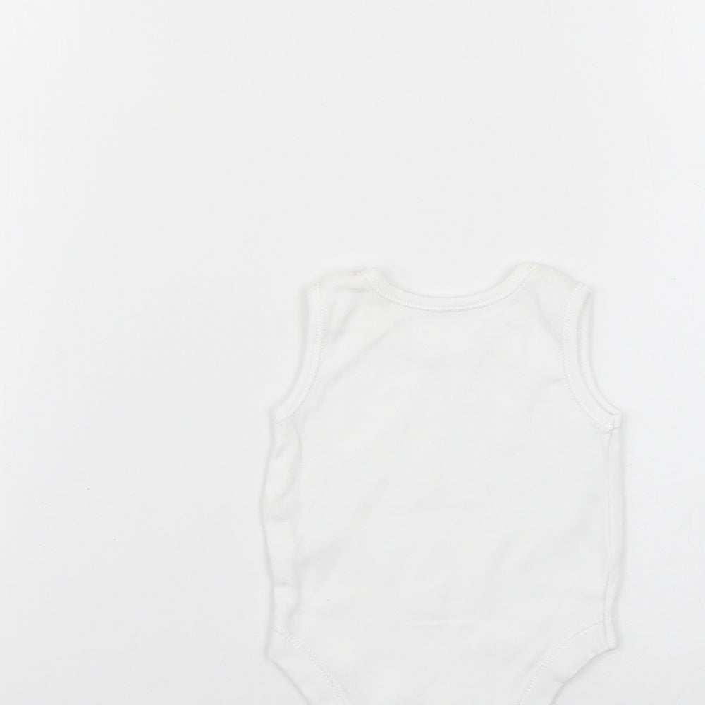 George Baby White Babygrow One-Piece Size Newborn