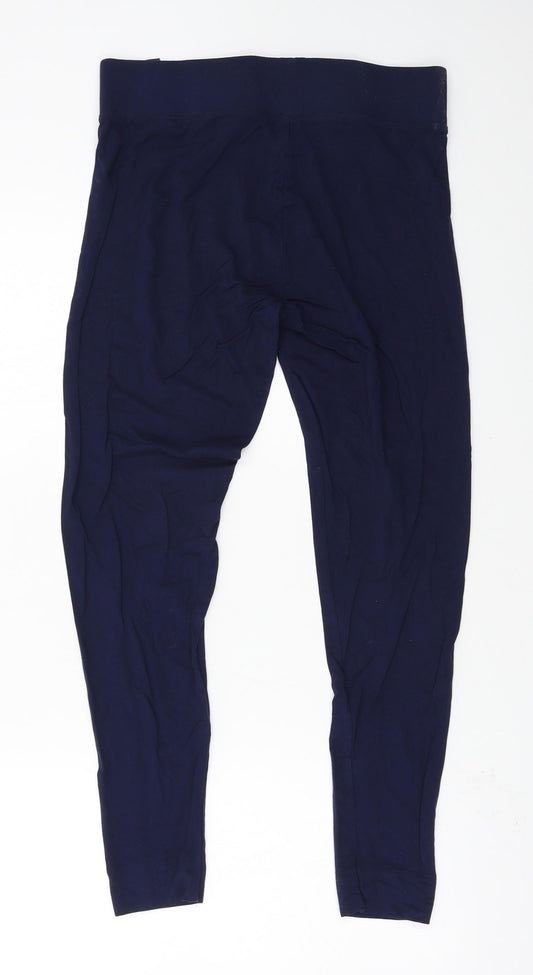 Marks and Spencer Womens Blue Jersey Capri Leggings Size 12 L25 in