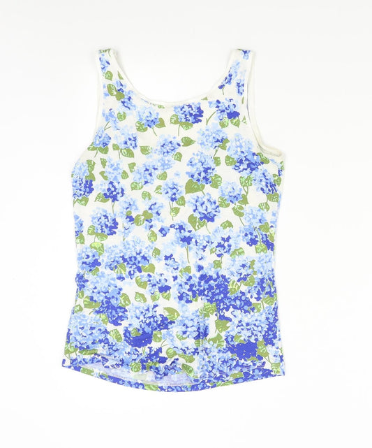 Oasis Womens Multicoloured Floral Basic Tank Size XS