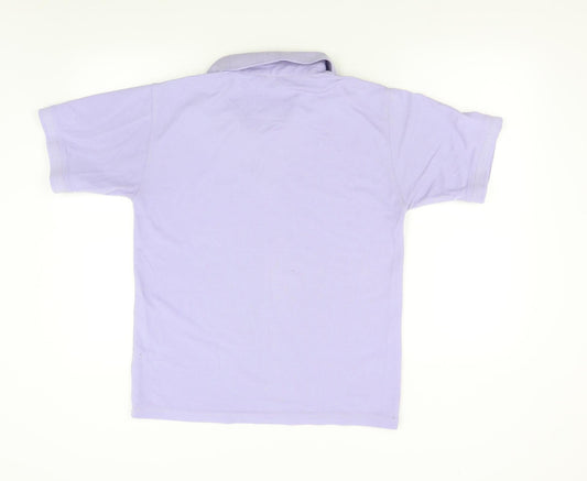 Henbury Mens Purple Polo Size M