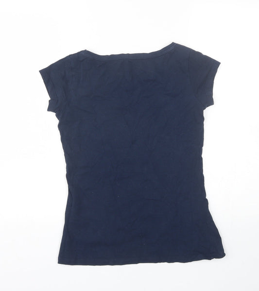 Diverse RED line Womens Blue Basic T-Shirt Size XS