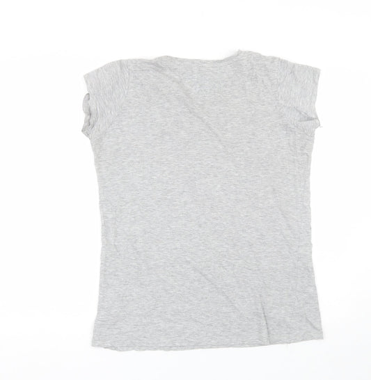 Denim co Womens Grey Basic T-Shirt Size 12