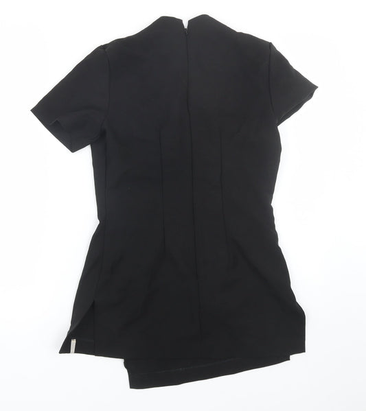 FlorenceRoby Womens Black Basic Blouse Size 8