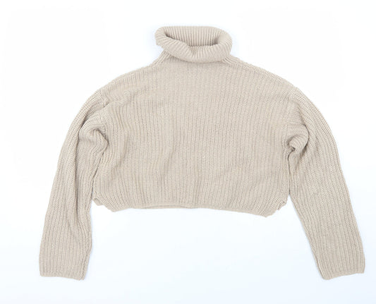 Missguided Womens Brown Pullover Jumper Size S