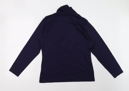 Artisan Womens Blue Pullover Sweatshirt Size L