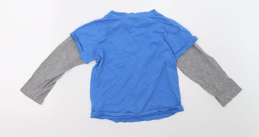 Marks and Spencer Boys Blue Pullover Sweatshirt Size 5-6 Years