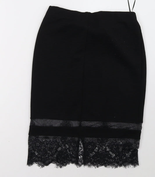 Cream Womens Black A-Line Skirt Size S