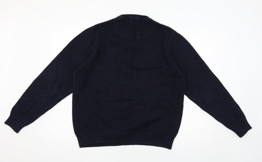 George Mens Blue Pullover Jumper Size L