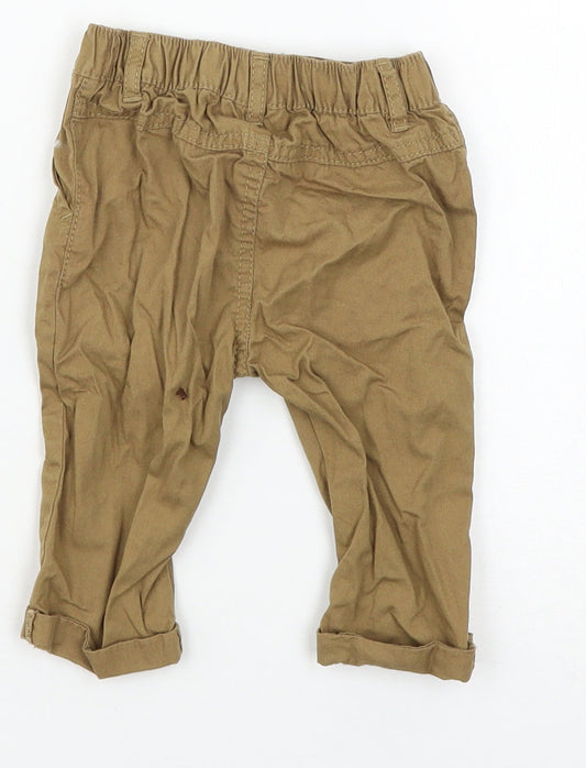 NEXT Boys Brown Cargo Trousers Size 3-6 Months