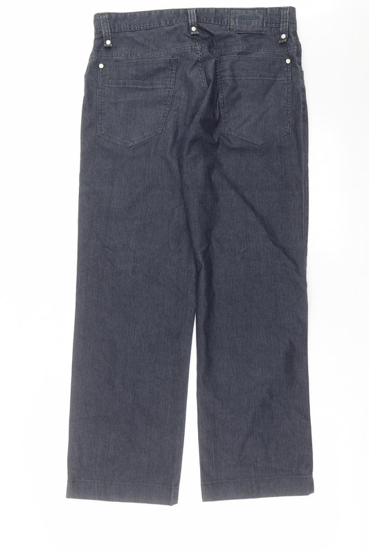 Florentino Womens Blue Striped Trousers Size 32 in L30 in