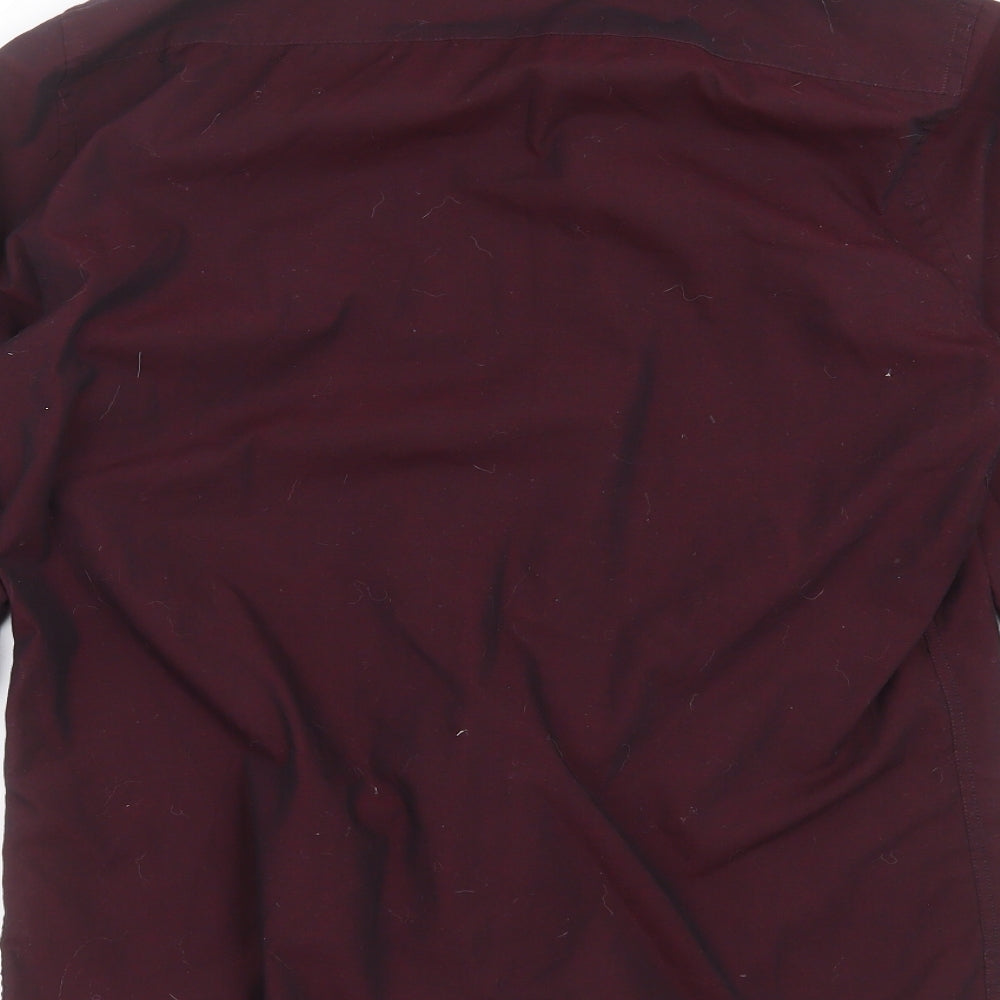 F&F Mens Purple Dress Shirt Size 15 - Tailored fit