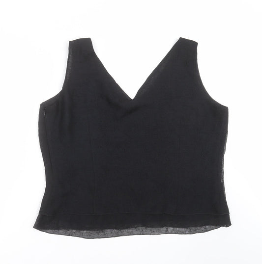 lucinda Womens Black Basic Blouse Size 20
