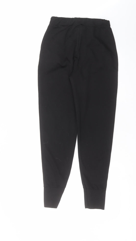 Preworn Womens Black Jogger Trousers Size S L27 in