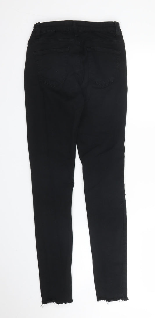 Nina Carter Womens Black Denim Skinny Jeans Size 10 L27 in