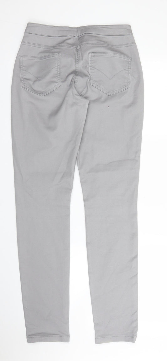 Wallis Womens Grey Skinny Jeans Size 8 L31 in