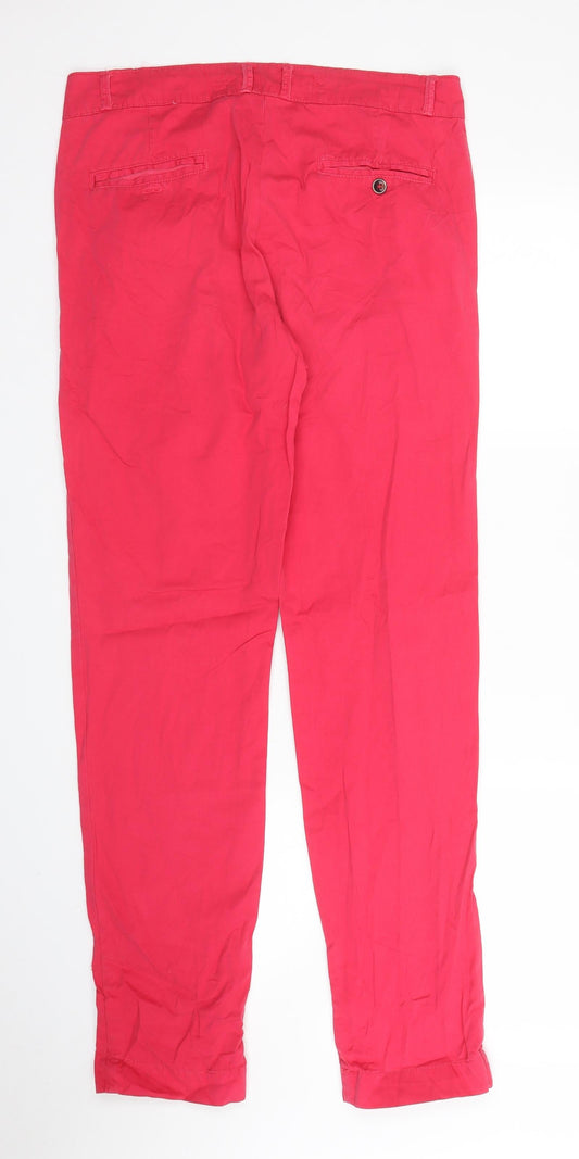 TRF Womens Pink Chino Trousers Size 8 L31 in