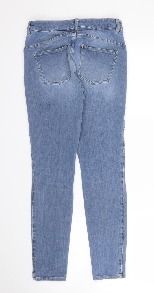NEXT Womens Blue Denim Skinny Jeans Size 10 L26 in
