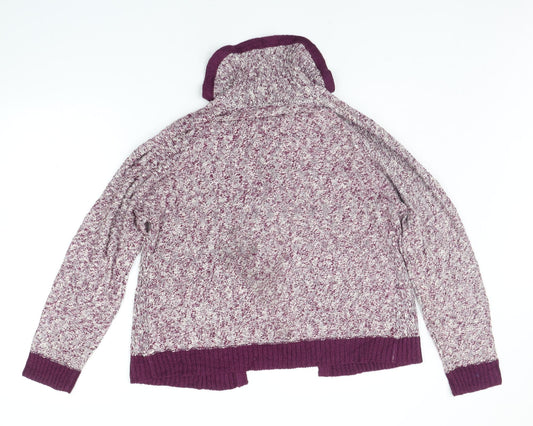 Elizabeth & SCOTT Womens Purple Cardigan Jumper Size M