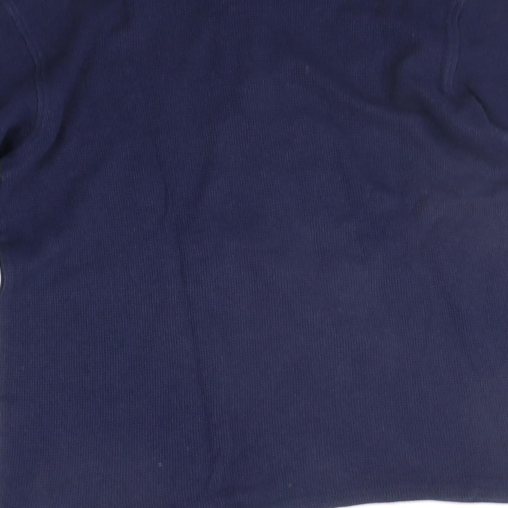 George Boys Blue Solid Pyjama Top Size S