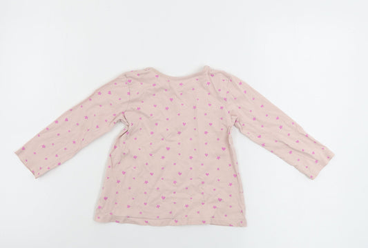 George Girls Pink Basic T-Shirt Size 18-24 Months