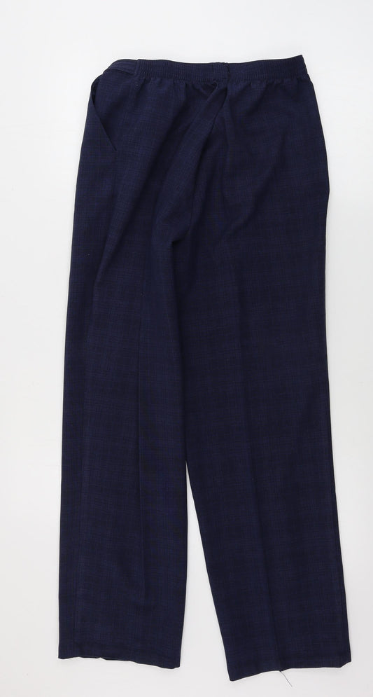 Marks and Spencer Womens Blue Trousers Size 14 L26 in
