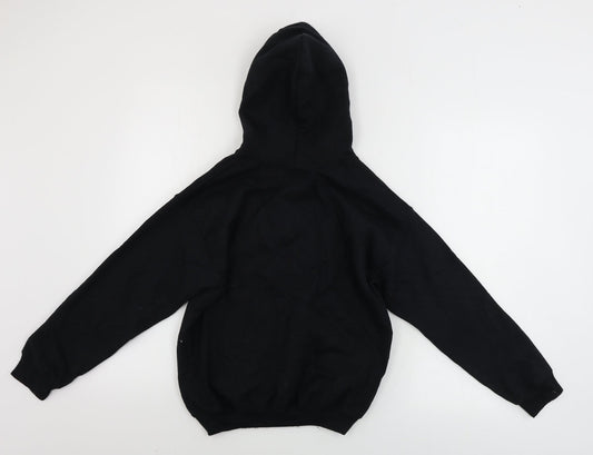 Gildan Boys Black Pullover Hoodie Size 5-6 Years