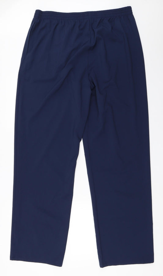 IEFIEL Womens Blue Trousers Size 34 in L31 in