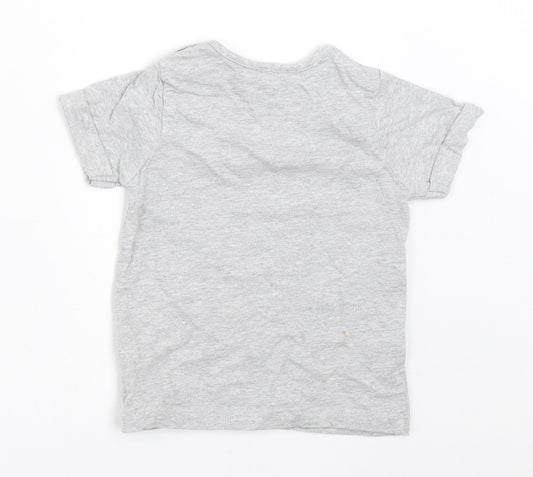 NEXT Girls Grey Basic T-Shirt Size 3-6 Months
