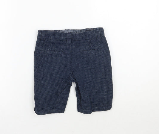 Denim co Boys Blue Polka Dot Cargo Shorts Size 5-6 Years
