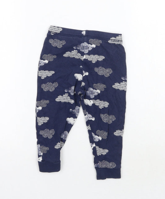 George Girls Blue Sweatpants Trousers Size 2 Years